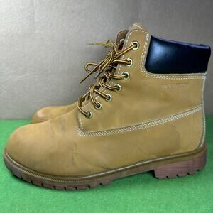 Dexter Men 9.5 150095-419 Waterproof 6" lace up boots hard toe synthetic